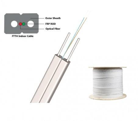 Buy cheap Weatherproof Single-mode FTTH Indoor Drop Cable 1-12 Core for Seamless Connection from wholesalers
