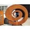 Buy cheap Outdoor Metal Garden Corten Steel Sculpture Rusty Naturally Spiral Design from wholesalers