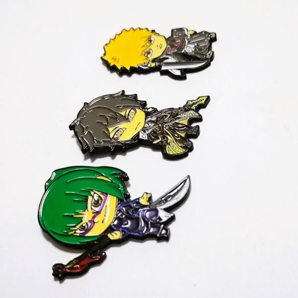 Buy cheap Comic Character Custom Soft Enamel Lapel Pins Stamped With Dyed Black Finish from wholesalers