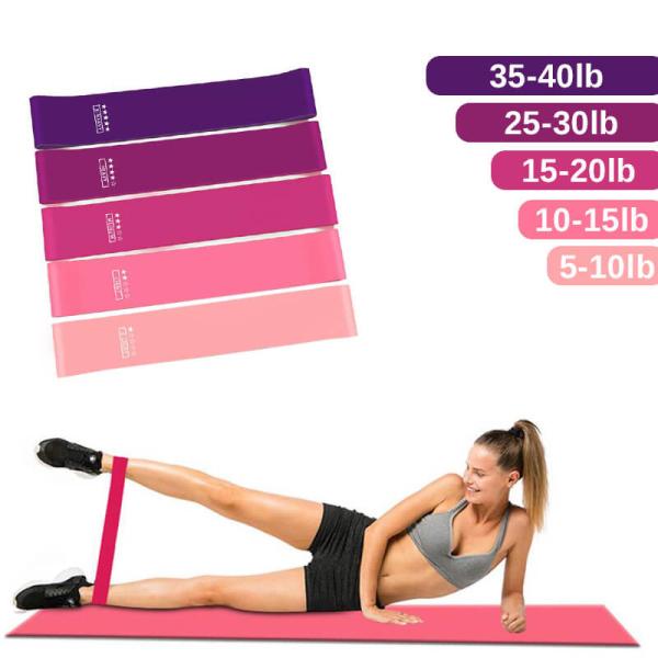 Buy cheap Body Exercise Fitness Rubber Bands Custom Printed Workout Elastic Resistance Bands from wholesalers