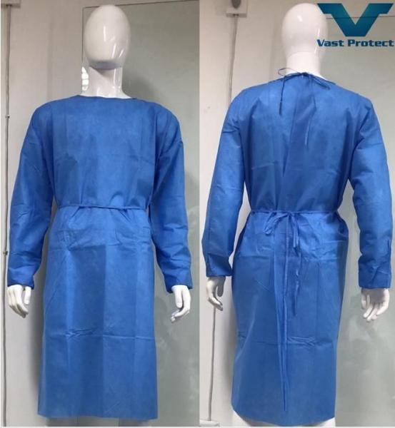 Buy cheap SMS Isolation Gown for Strong Healthcare Protection Breathable and Fluid Resistant from wholesalers
