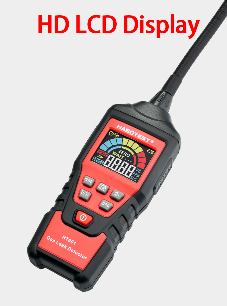 1000ppm Smart Gas Leak Detector , HT61 Digital Gas Leak Detector