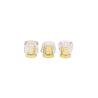 Buy cheap Non Spill Gold Aluminum Perfume Bottle Lid Textured Design With Concave Collar from wholesalers