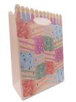 Flexo Jewelry Paper Ribbon Handle Bags 300gsm SGS Packaging Kraft Shopping Tote