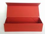 Rigid Luxury Red Color Folding Gift Boxes Foldable Magnet Closure Paper