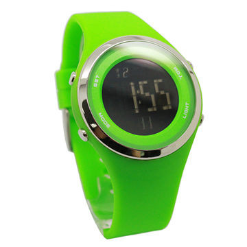 Multi - Color Led Digital Silicone Strap Watches Rubber Band Fashion
