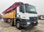 56 Meter Sy Mercedes Benz Chassis Used Concrete Pump Truck from with 4 Boom