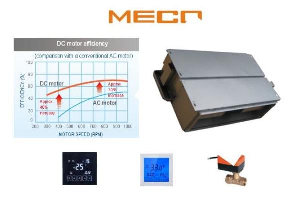 Buy cheap 2 Pipe Chilled Water Ducted Fan Coil Unit 50Pa ESP With Two Way Valve Optional from wholesalers