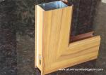 Aluminium Side - hinged Door Extrusion Profile Wood Grain Effect