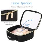 Custom Small Neoprene Transparent Standup Travel Storage Makeup Bag Pvc Clear