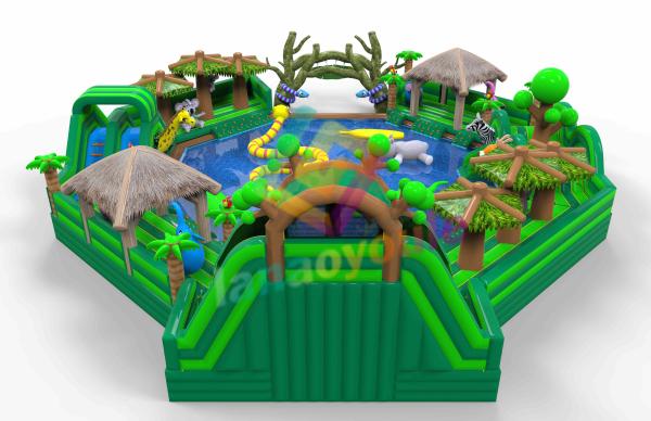 Buy cheap Durable Inflatable Water Park Jungle Subject For Outdoor / Indoor Use from wholesalers