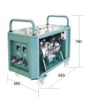 R134a Recycling Machine Gas Recovery Unit Refrigerant Charging Station