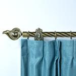 The Snail Shape Wavy Pipe Curtain Rods Single Bracket 25MM Diameter 0.6mm