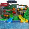 Buy cheap Customized Spiral Water Slide Tube Adult Water Slide Weather Resistance from wholesalers