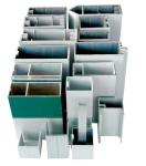 Aluminum Curtain Wall Profile For Construction , Mill Finished / Powder Painted