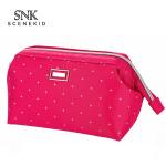 Waterproof Fashion Black Polyester Cosmetic Bag