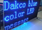 Traffic High Way LED Moving Message Display , Green / Blue Single Color LED