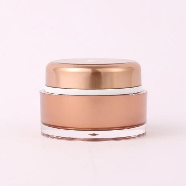 Customize Labels 15ml 30ml 50ml 100ml 200ml Pink Rose Golden Color Double Wall