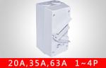 IP66 Four Pole Triple Pole Weatherproof Isolator Switch / Outdoor Plug Socket