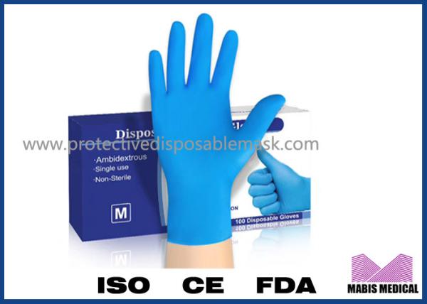 Buy cheap Disposable Safety PVC Medical Powder-Free Nitrile Gloves Medical Examination from wholesalers