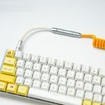Heavy Duty Connector Coupled Mechanical Keyboard Cable Docking Circular Plug