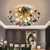Buy cheap Modern colorful crystal ceiling chandeliers for bedroom living room round Gold ceiling lights(WH-CY-162) from wholesalers