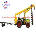 Tractor Mounted Briadge Pier Screw Piling Equipment Earth Auger Machine