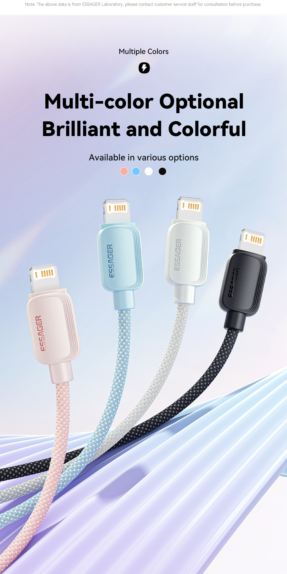 ESSAGER C-L PD 29W IP 12 13 15 USB C Cable Fast Charging ES-X46 Series