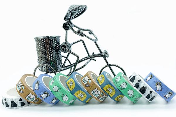 Buy cheap Custom Stationery Cute Colorful 15mm Cartoon Washi Tape from wholesalers