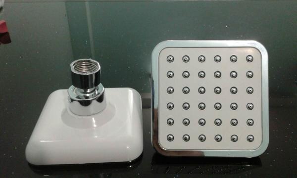 Buy cheap ABS plastic material square chrome plating shower head top shower rain shower wholesale from wholesalers
