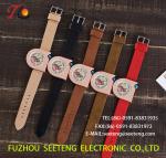 wholesale Pu watch alloy case quartz watch Personality watches fashion watch pu