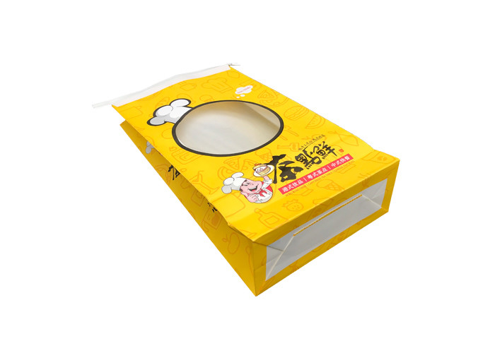 Recyclable Bakery Packaging Bags , Tin Tie Bags With Window Offset Printing