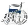 Buy cheap Chormed Steel Frame Standard Folding Steel Wheelchair 24 Inch Rear Wheels from wholesalers