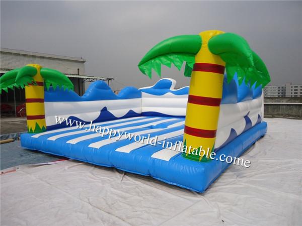Buy cheap waves bouncy calste bouncer, summer theme inflatable jumping castle commercial from wholesalers