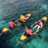 Buy cheap 6mm Thickness See Through Bottom Crystal Clear Kayak With Paddles For Surfing from wholesalers