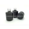 Buy cheap hot sale black thick strong powder coating gel bottle 15ml round straight shape gel polish bottle nail polish packaging from wholesalers