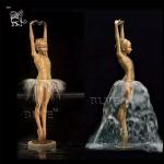 Bronze Kleine Ballerina Water Fountain Sculpture Large Brass Garden Fountains