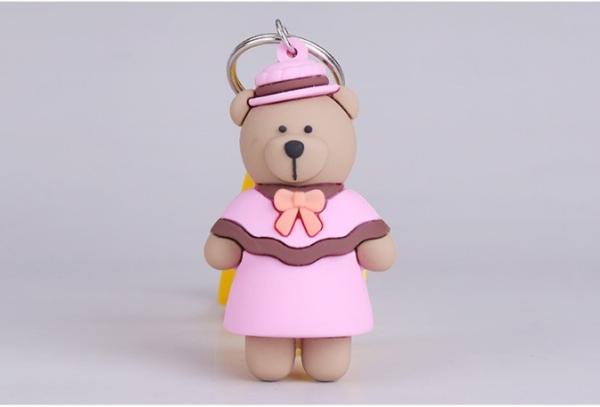 Buy cheap Promotional Soft PVC Rubber Cute Key Chains Ring, Miniature Pendant Keyrings for Women and Men, Couples, Boys and Girls from wholesalers