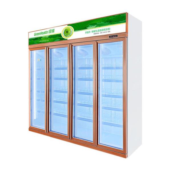 Commercial Beverage Refrigerator Glass Door Display Fridge For Bar , Drink Merchandiser Fridge