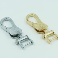 Buy cheap Factory supply custom high end gold & nickel color metal car key chain buckles 78 *24.9 mm product