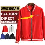 Wholesale high quality baseball jacket quickdry custom windbreaker varsity