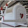 Buy cheap hot sale white inflatable wedding party bouncer for decoration inflatable white bouncer house castle from wholesalers