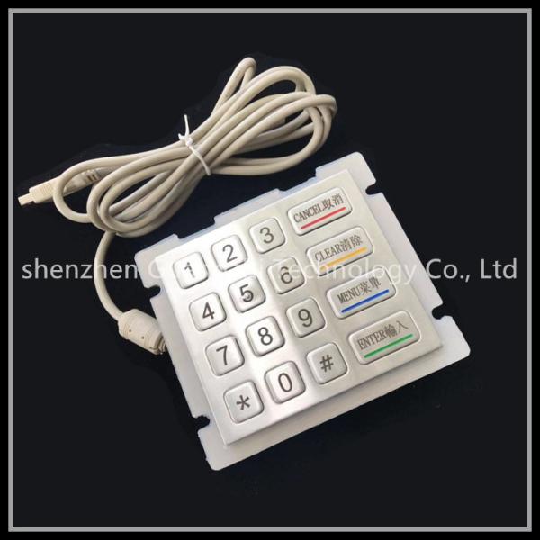 Buy cheap Easy Installation Metal Numeric Keypad Ip67 Waterproof Rating Unbreakable from wholesalers