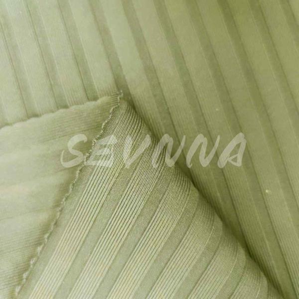 100% Recycled Nylon Fabric Customizable Stripe Construction For Sustainable