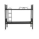 Black Strong Metal Bunk Beds , Metal Double Decker Bed Disassembly Design