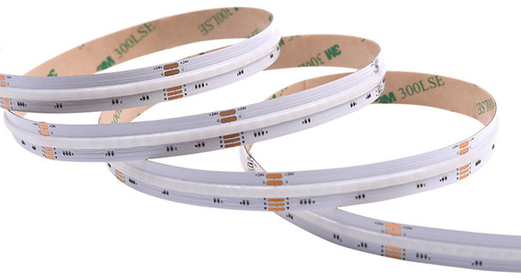Led strip light 16w high quality 3M tape colorful smart 5m 12v 24v rgbw cob led strip