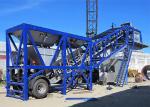 Belt Type Wet Batch Concrete Plant , 50m3 Ready Mix Mobile Concrete Mixing Plant