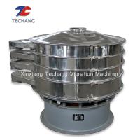Buy cheap Industrial Mobile High Frequency Flour Sieving Machine Rotary Vibrating Screen product