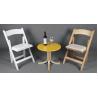Buy cheap Wedding chair, event chair, wood and resin white folding chair good quality from wholesalers