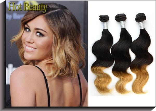 Buy cheap 12 Inch To 28 Inch Colored Human Hair Extensions / Peruvian Body Wave Bundles from wholesalers